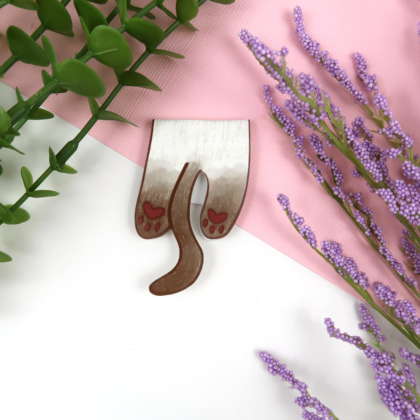 Siamese Cat Foldover - Magnetic Bookmark