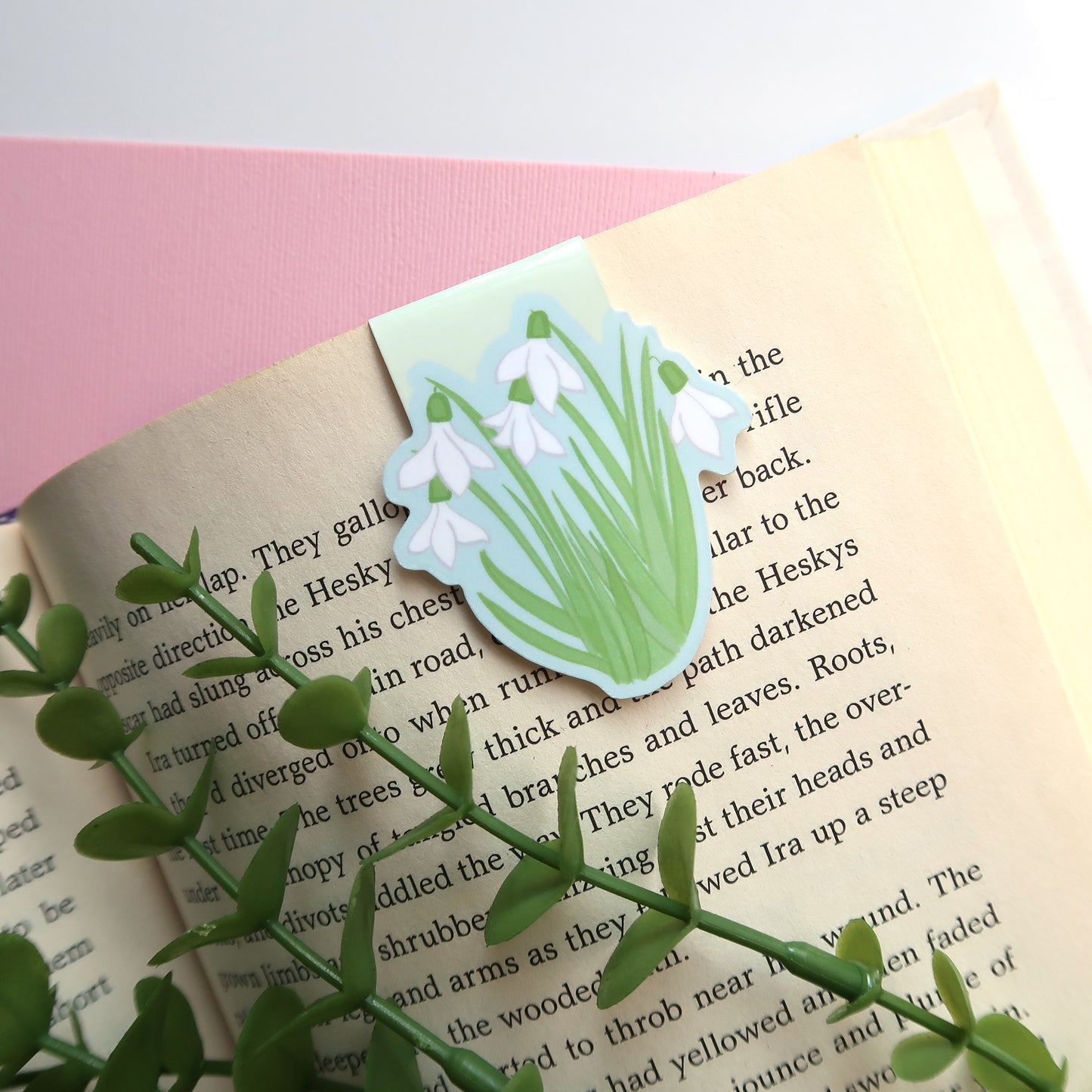 Snowdrop Flowers - Magnetic Bookmark