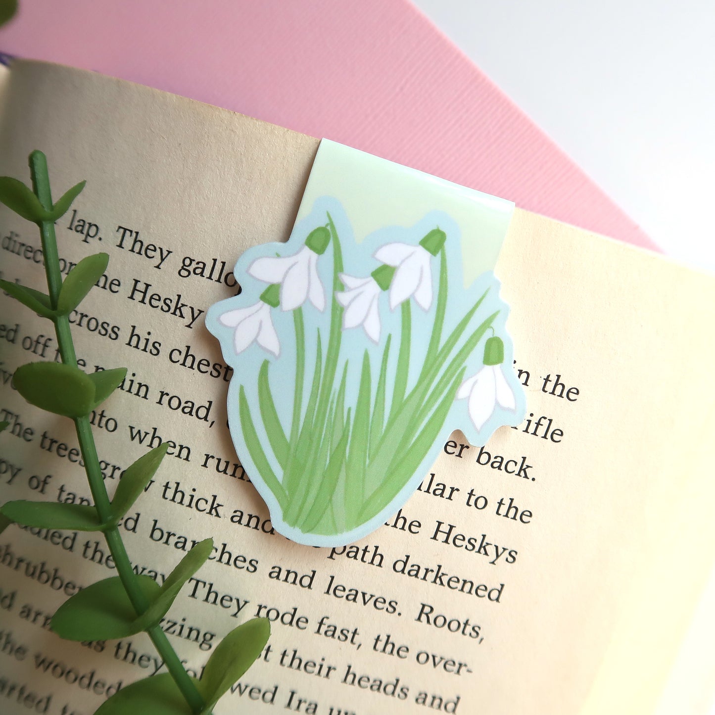 Snowdrop Flowers - Magnetic Bookmark