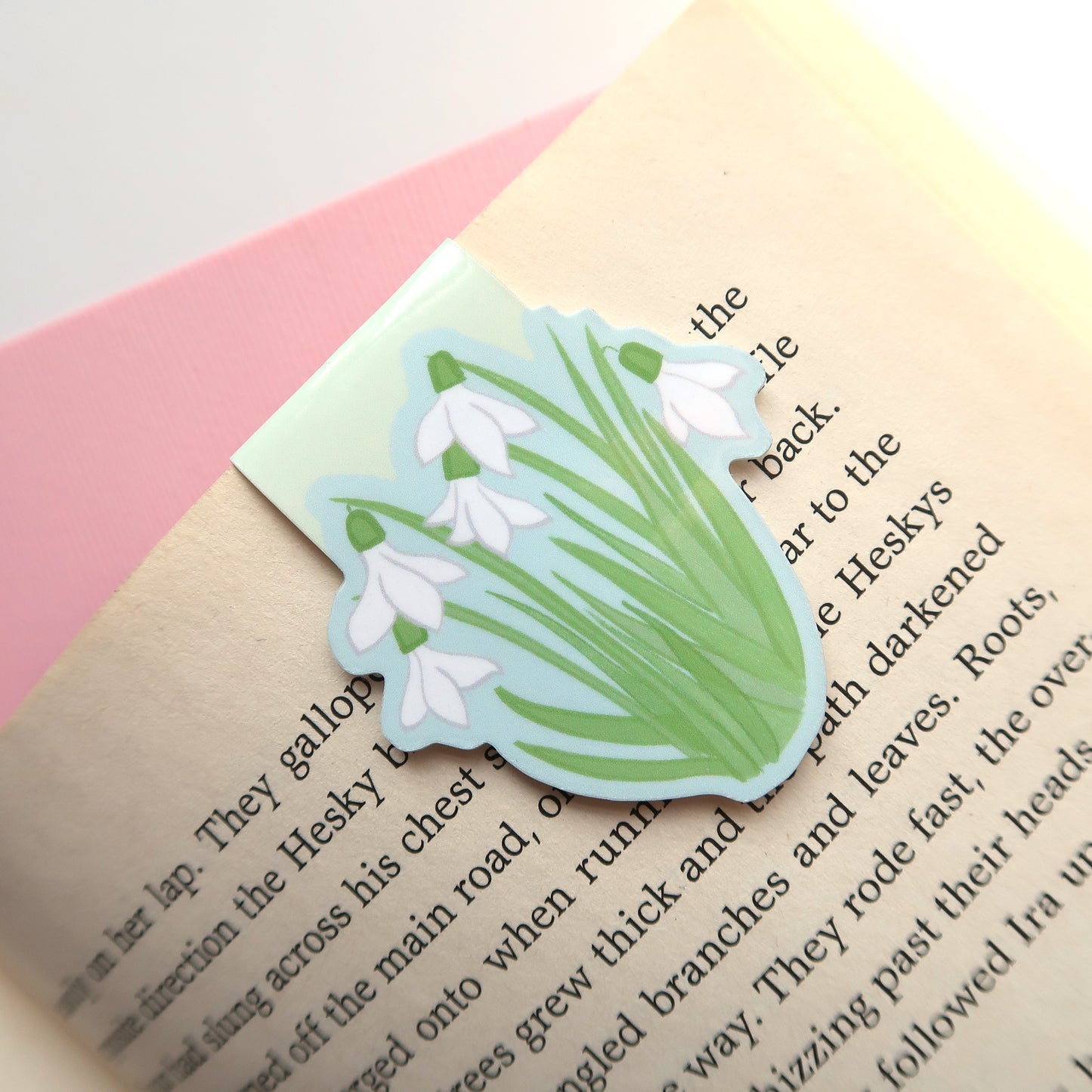 Snowdrop Flowers - Magnetic Bookmark