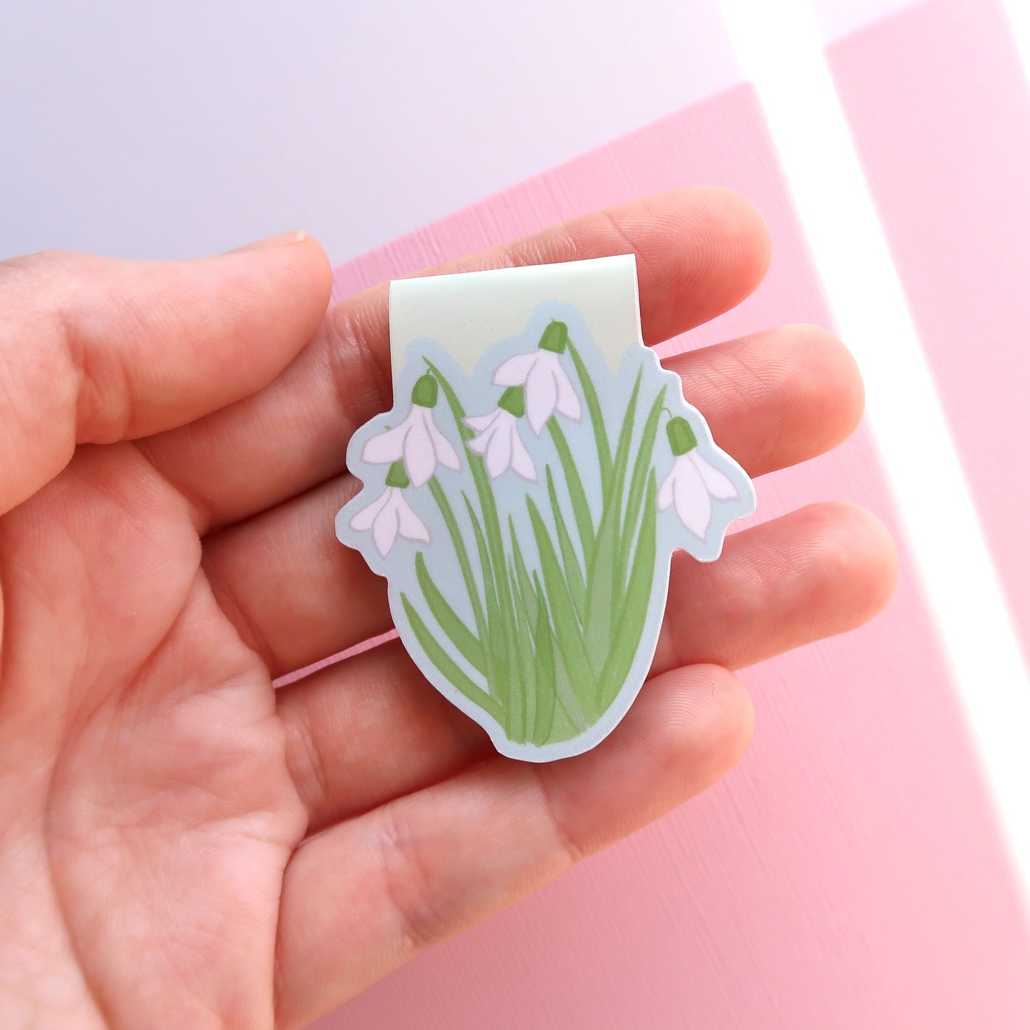 Snowdrop Flowers - Magnetic Bookmark