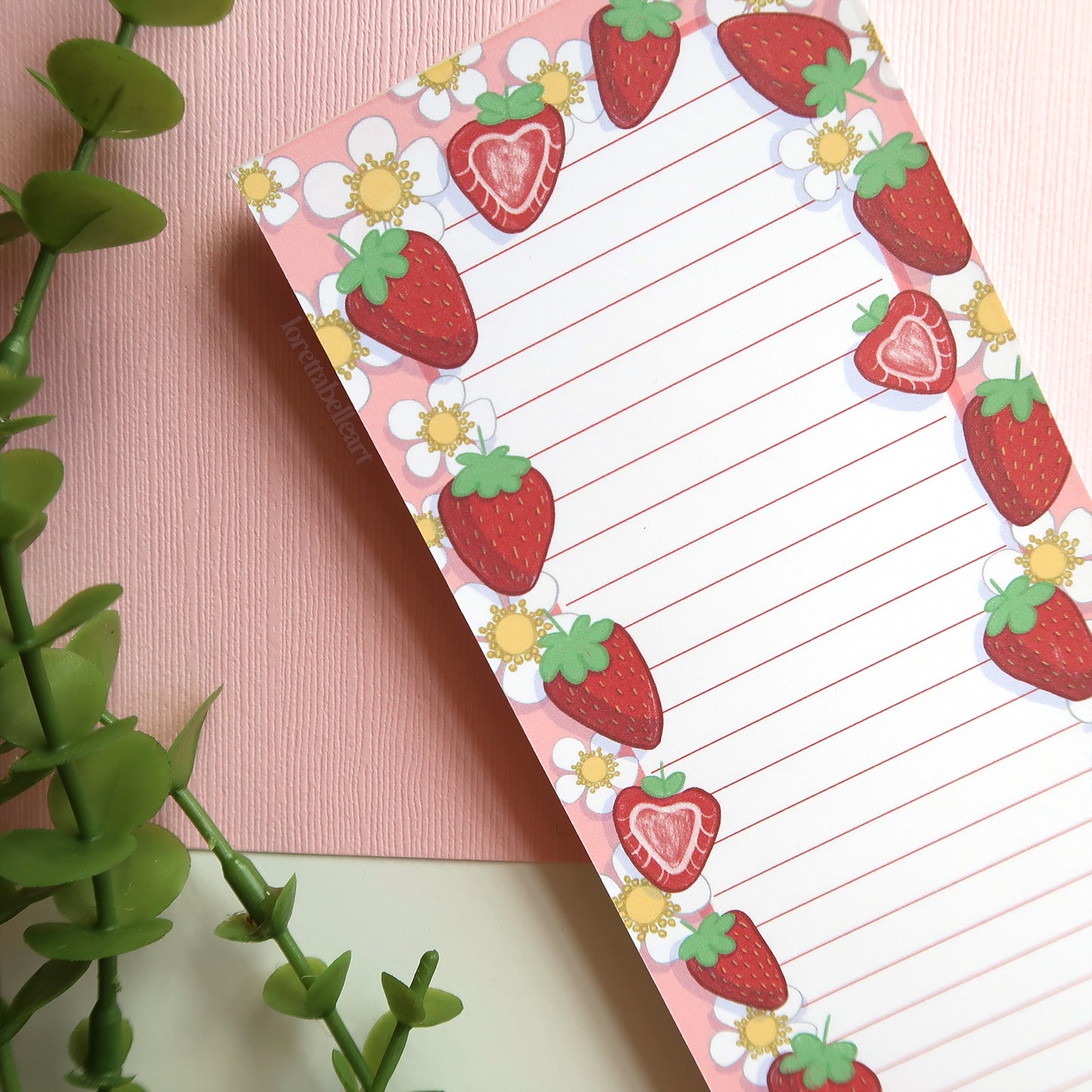 Strawberries To Do List Notepad - Stationery