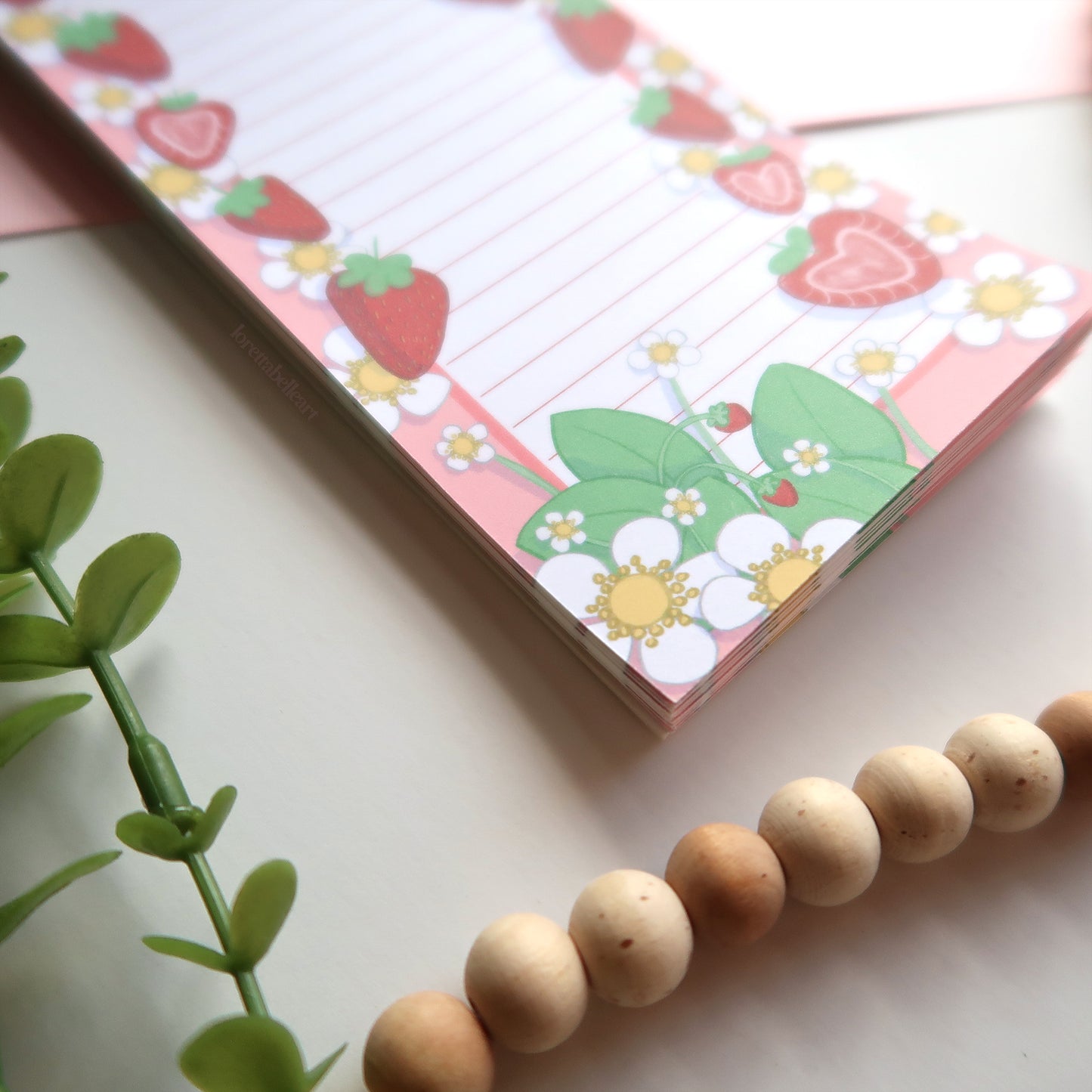 Strawberries To Do List Notepad - Stationery