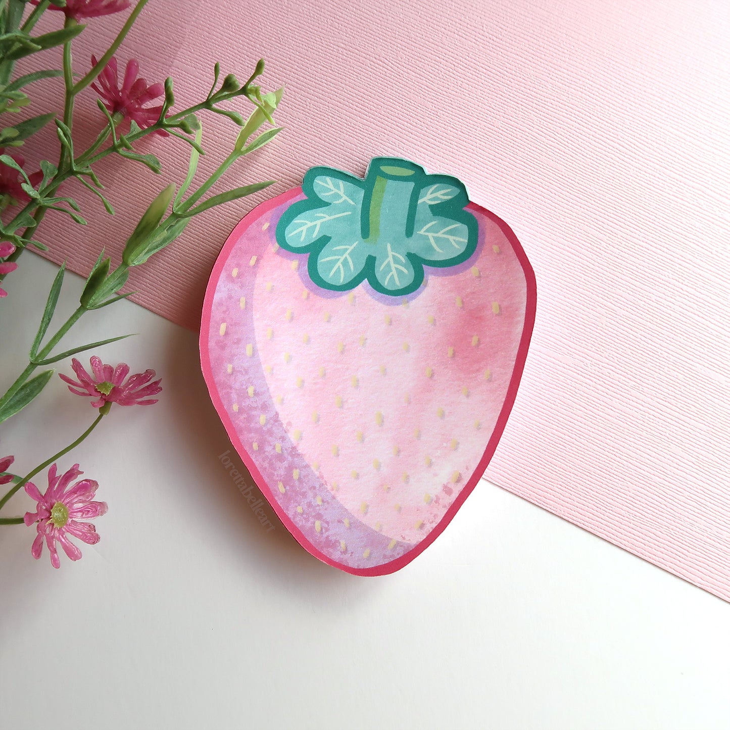 Strawberry Shaped Notepad - Stationery