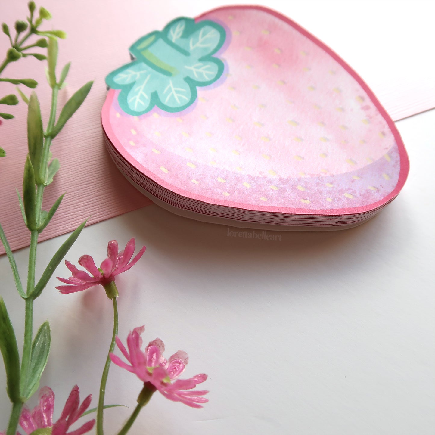 Strawberry Shaped Notepad - Stationery