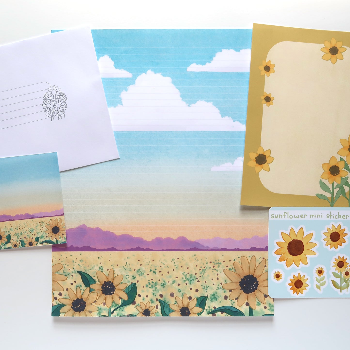 Sunflowers Mini Sticker Sheet