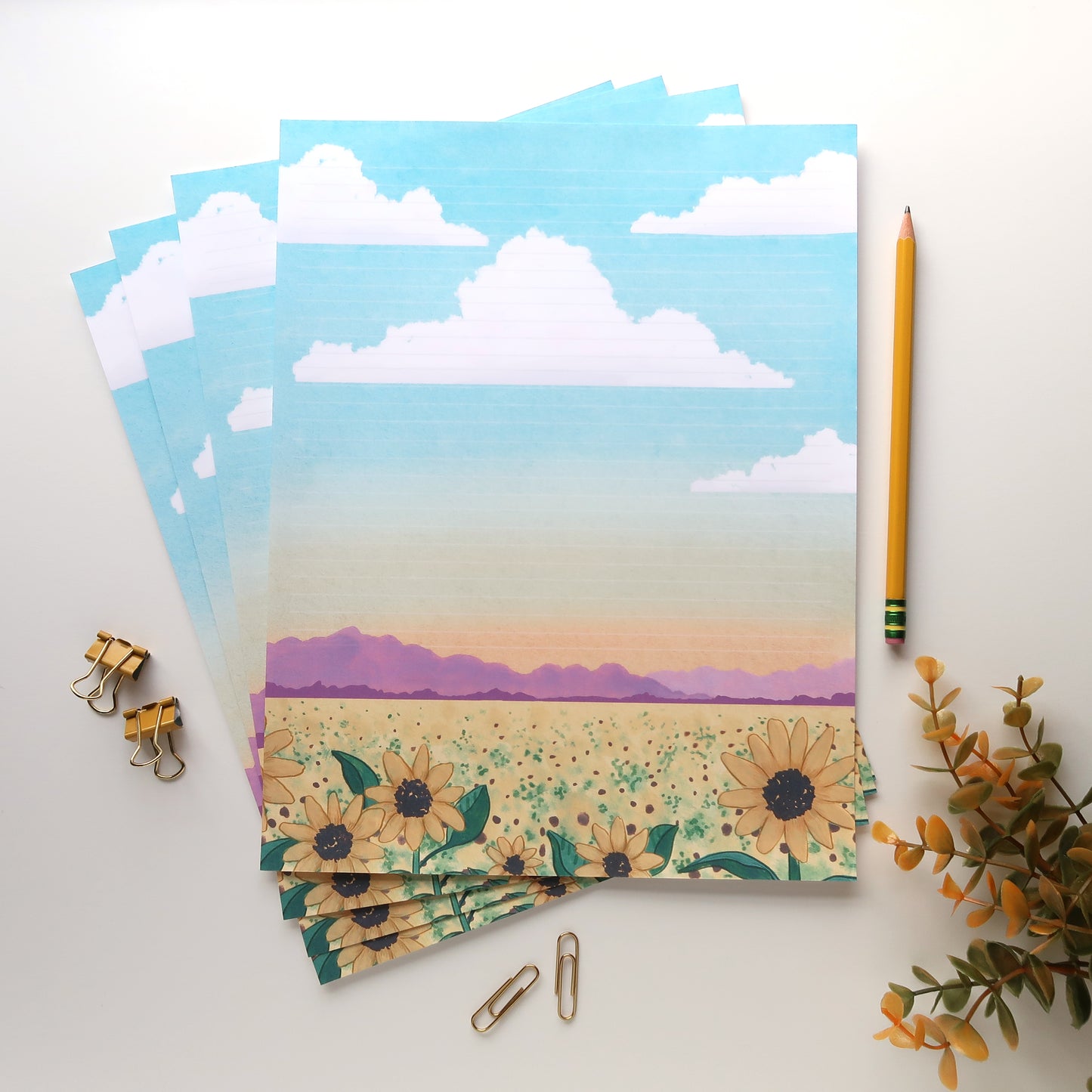 Sunflowers Letter Writing Set - Stationery