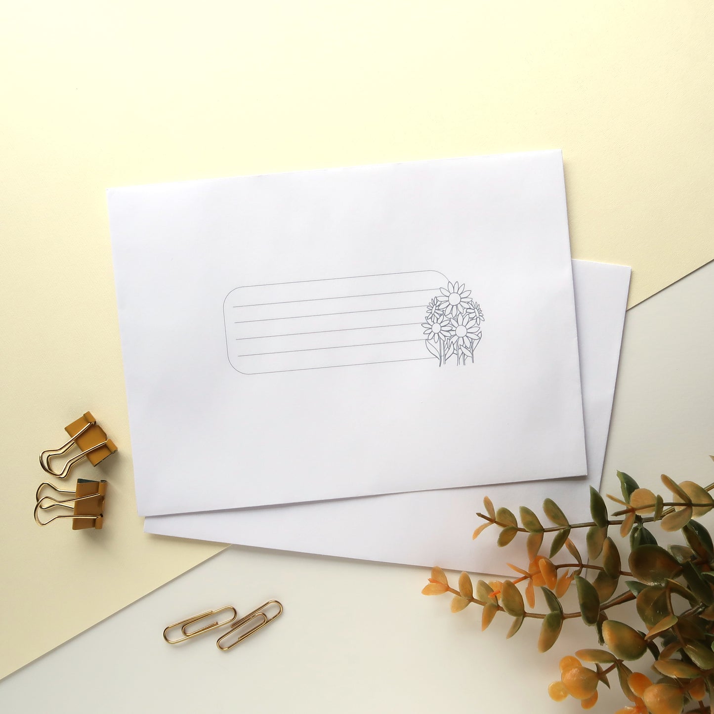 Sunflowers Letter Writing Set - Stationery