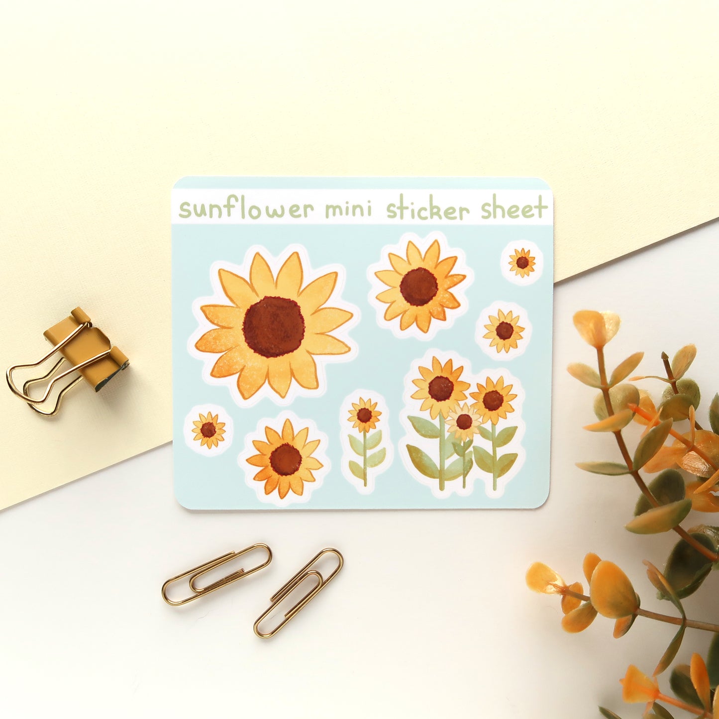 Sunflowers Mini Sticker Sheet