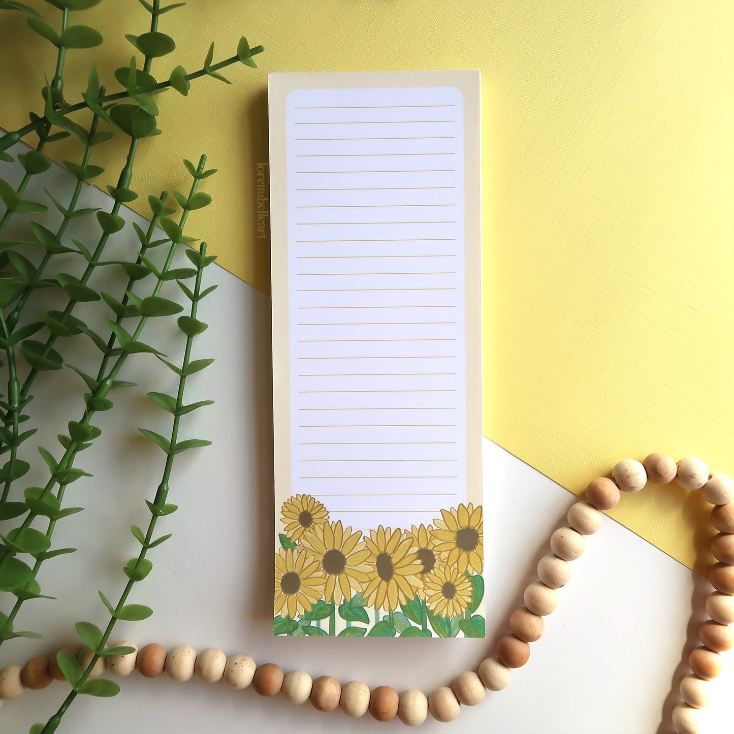 Sunflowers To Do List Notepad - Stationery