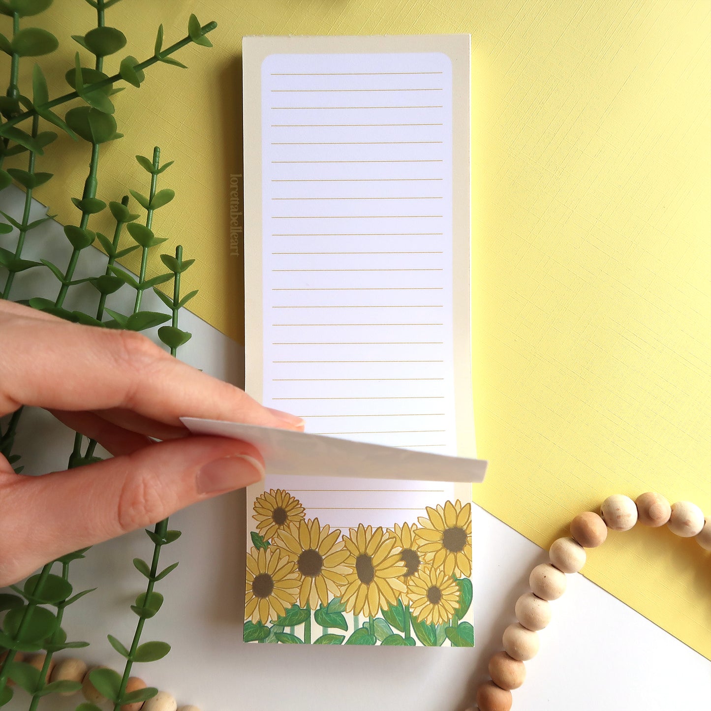 Sunflowers To Do List Notepad - Stationery