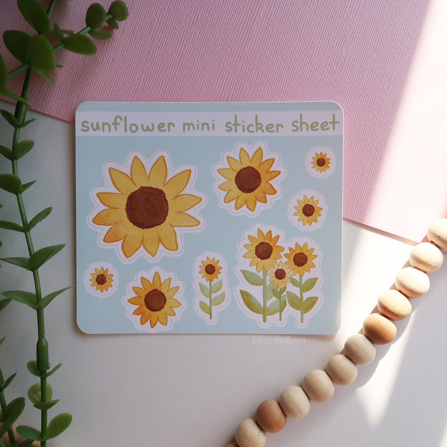 Sunflowers Mini Sticker Sheet