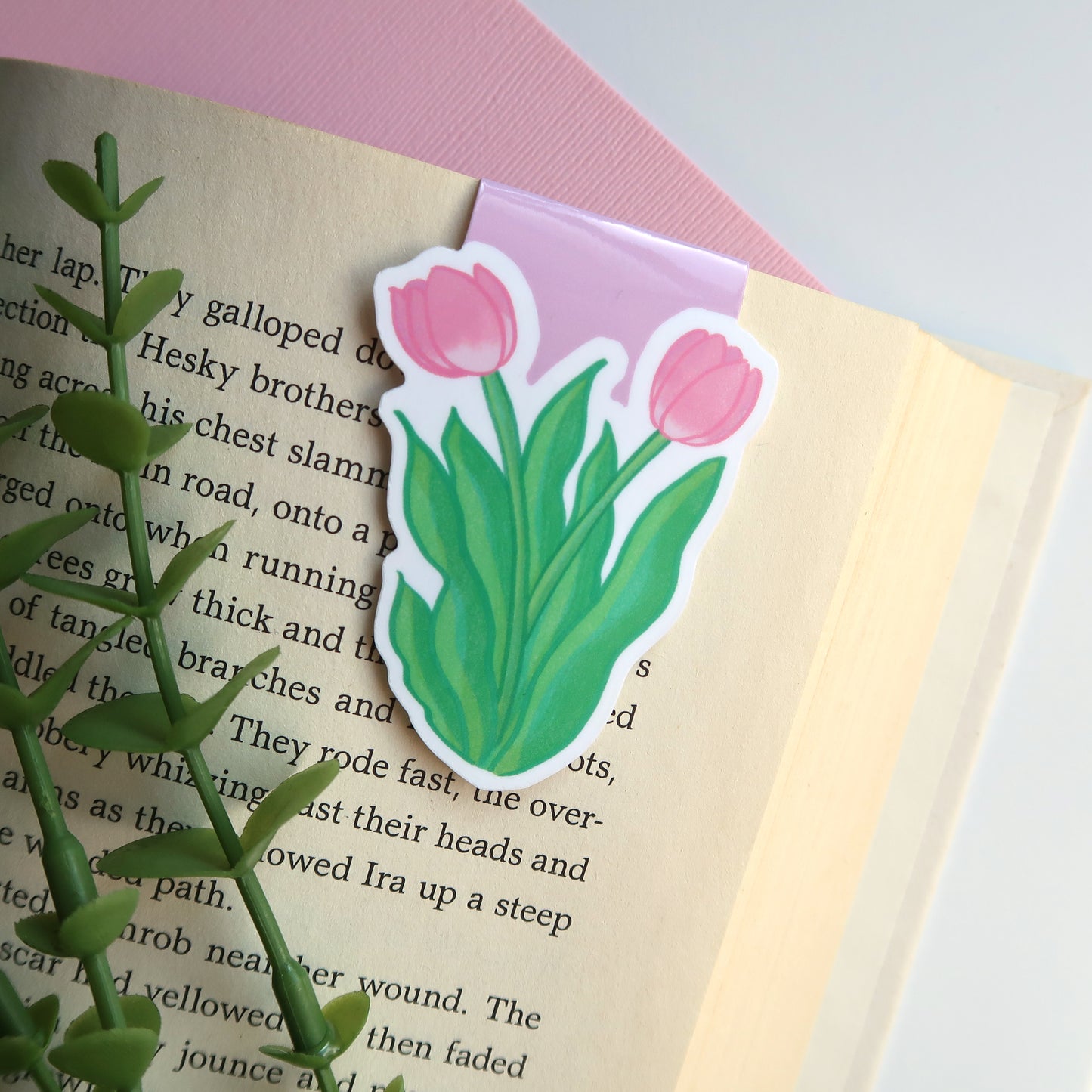 Tulip Flowers - Magnetic Bookmark