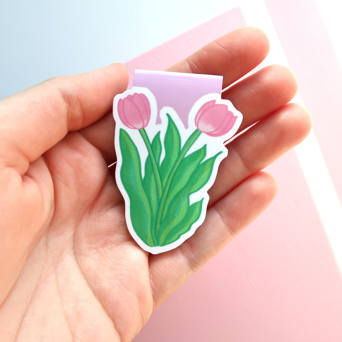 Tulip Flowers - Magnetic Bookmark