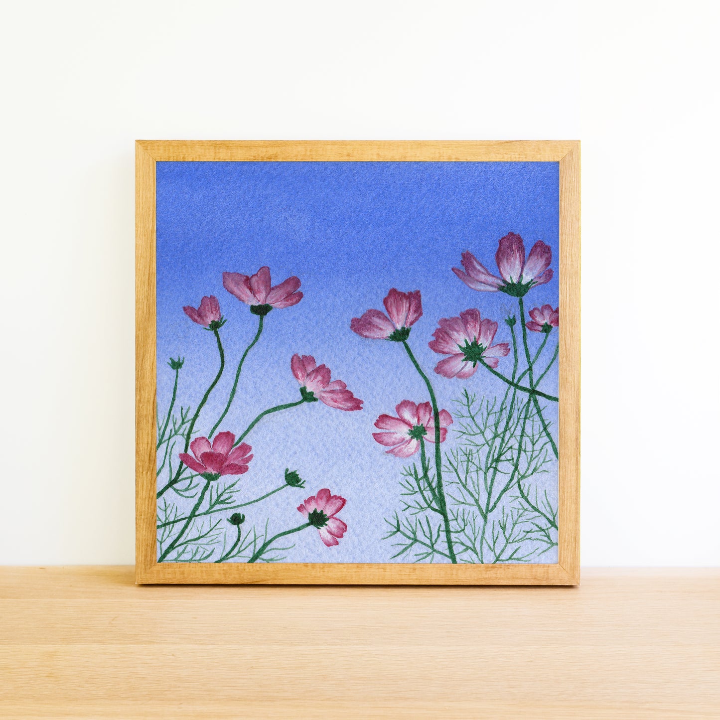 Cosmos at Sunset - Watercolor Sky Art Print