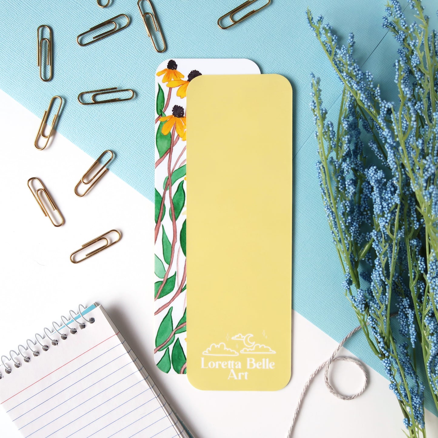 Yellow Daisies Flower Bookmark