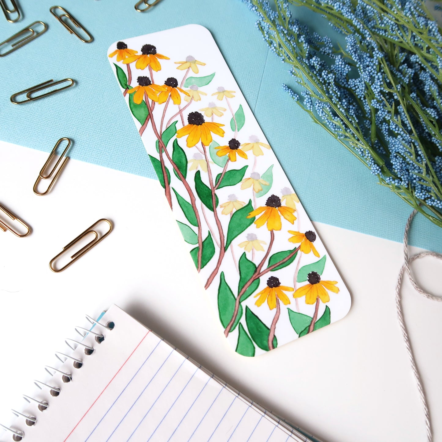 Yellow Daisies Flower Bookmark
