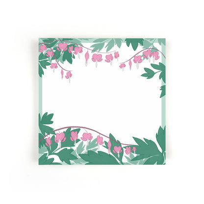 Bleeding Hearts Square Notepad - Stationery