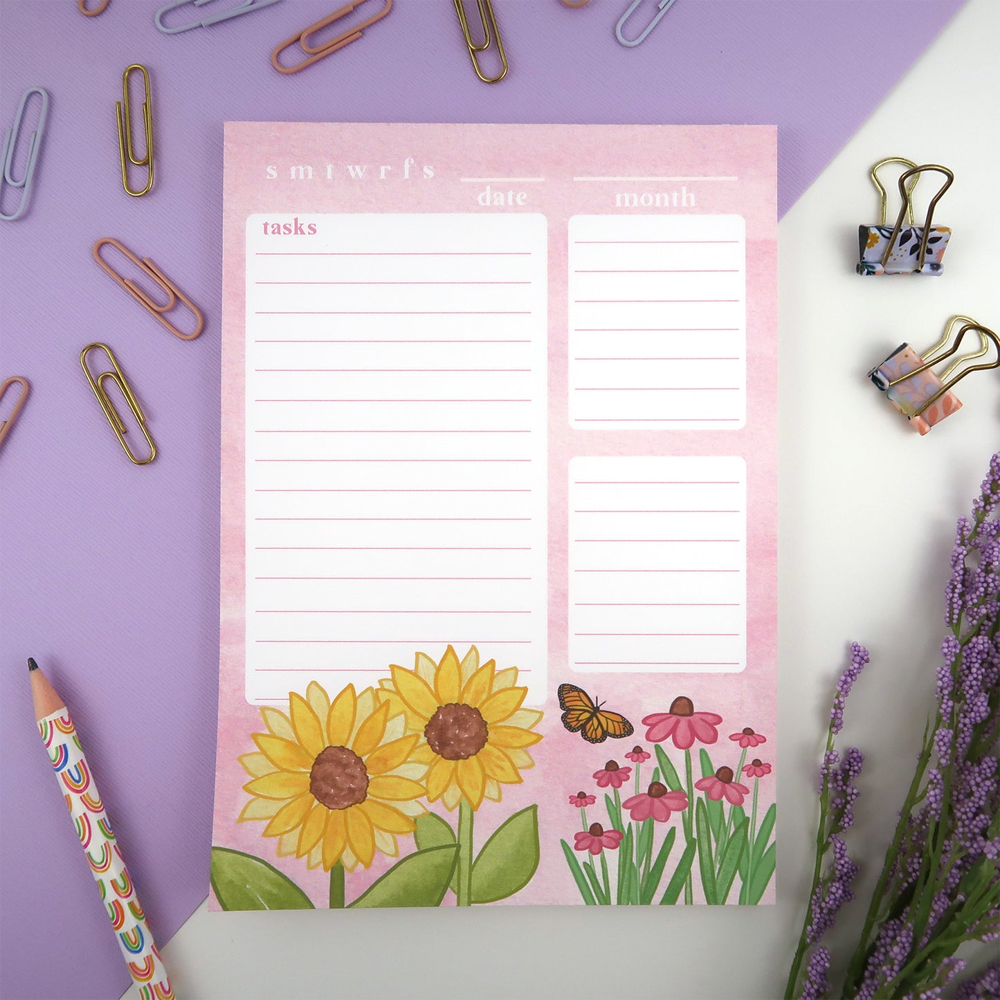 Fall Flowers Daily Planner - Stationery