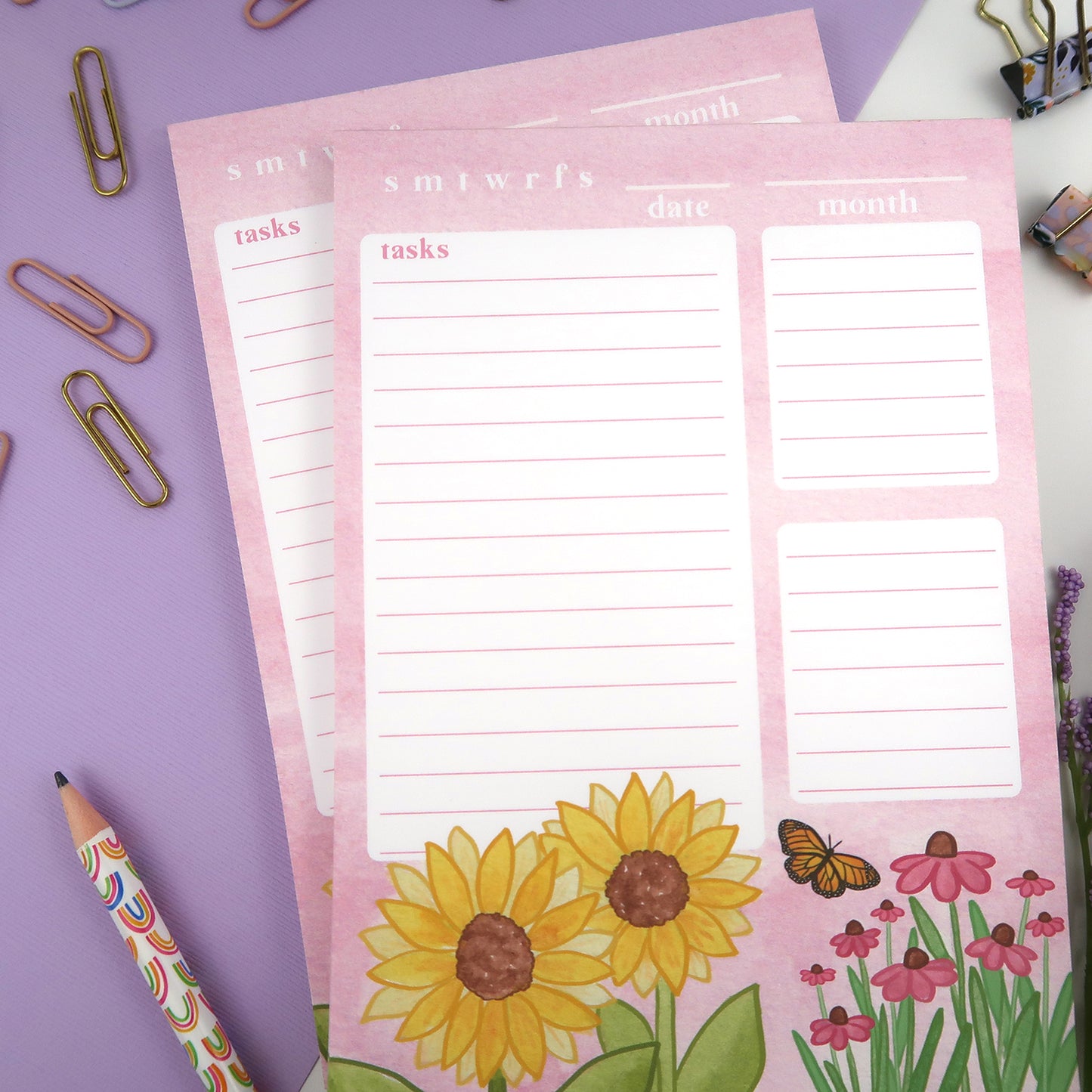 Fall Flowers Daily Planner - Stationery