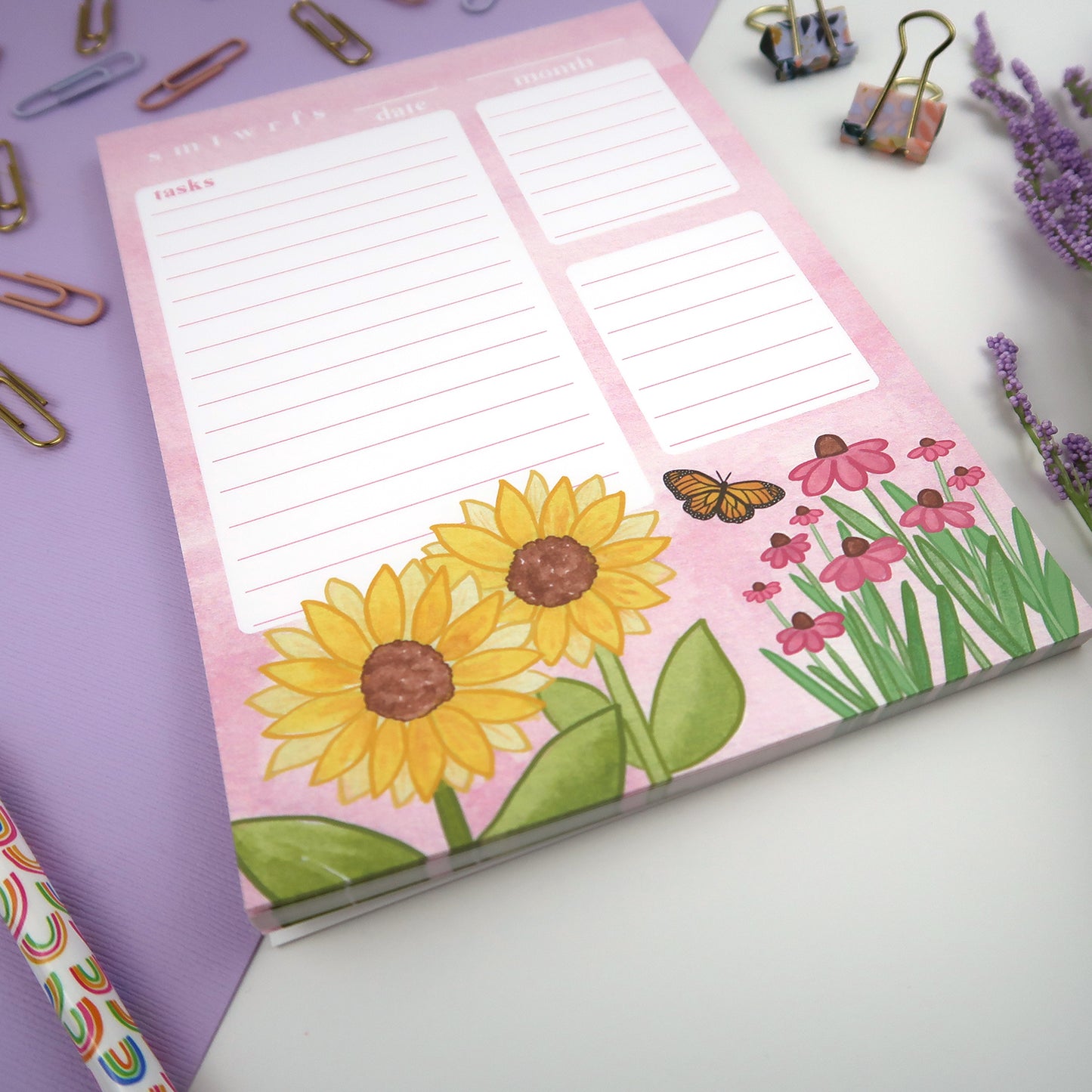 Fall Flowers Daily Planner - Stationery