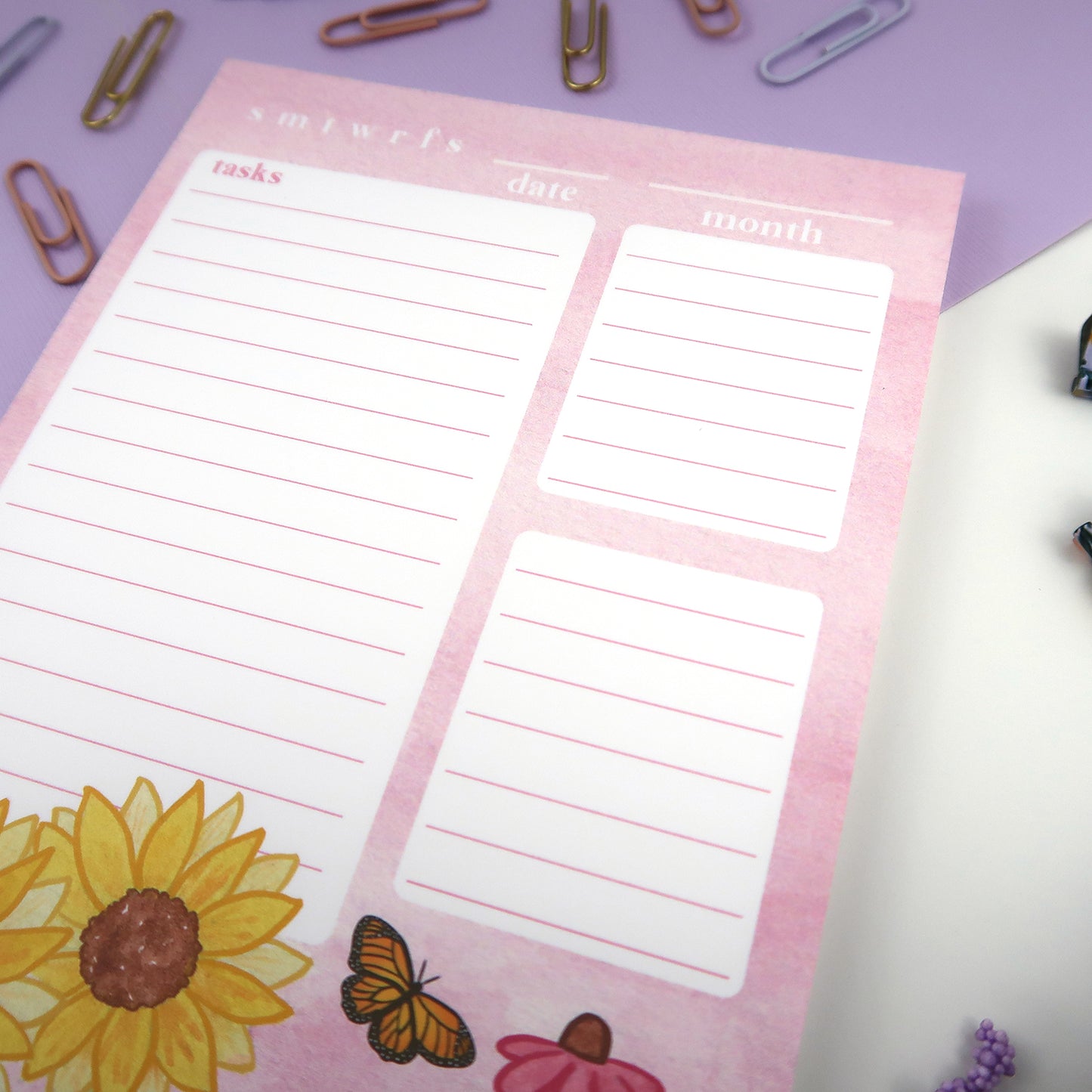 Fall Flowers Daily Planner - Stationery