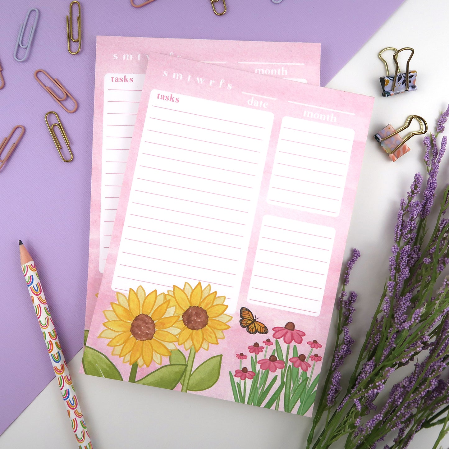 Fall Flowers Daily Planner - Stationery