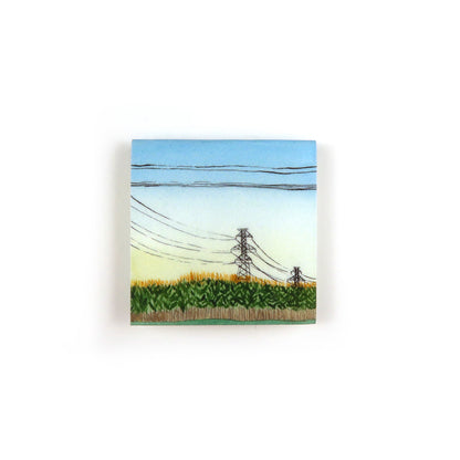 Fall Cornfields and Sky - Magnetic Bookmark