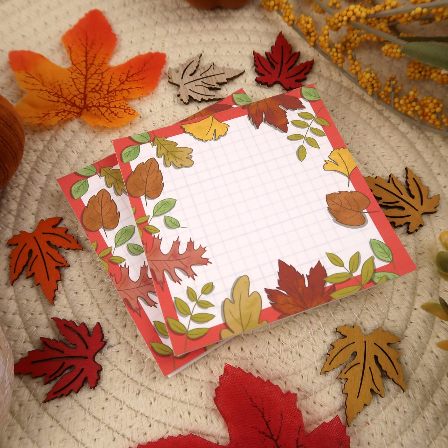 Fall Leaves Memopad - Stationery