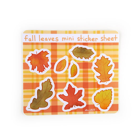 Fall Leaves Mini Sticker Sheet