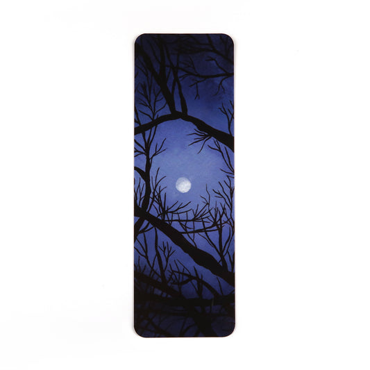 Moon Through the Trees Night Sky Bookmark