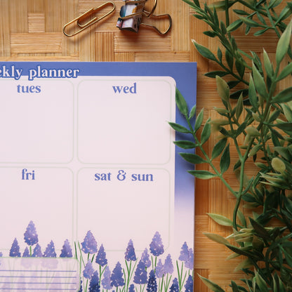 Grape Hyacinths Weekly Planner - Stationery