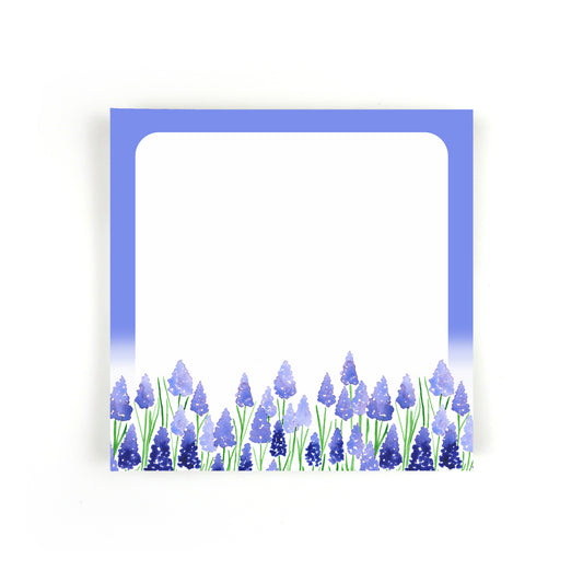 Grape Hyacinths Square Notepad - Stationery