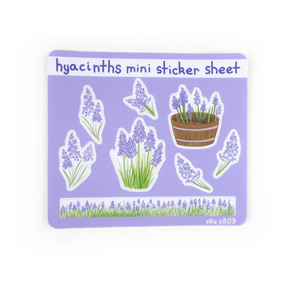 Grape Hyacinths Mini Sticker Sheet