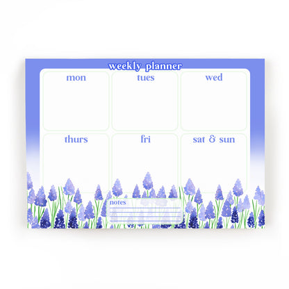 Grape Hyacinths Weekly Planner - Stationery