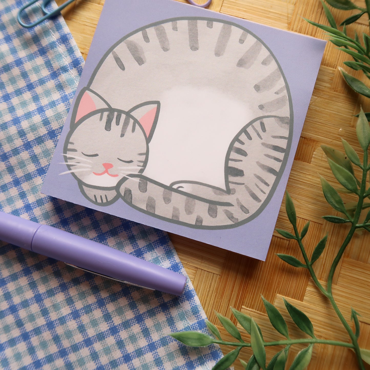 Gray Tabby Loaf Notes - Stationery