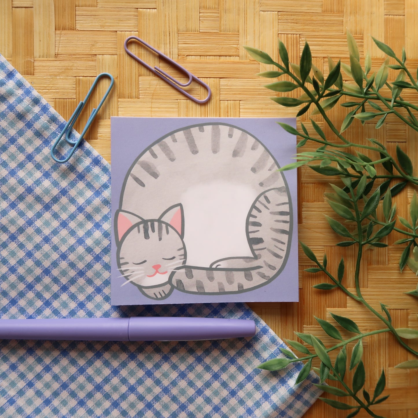 Gray Tabby Loaf Notes - Stationery