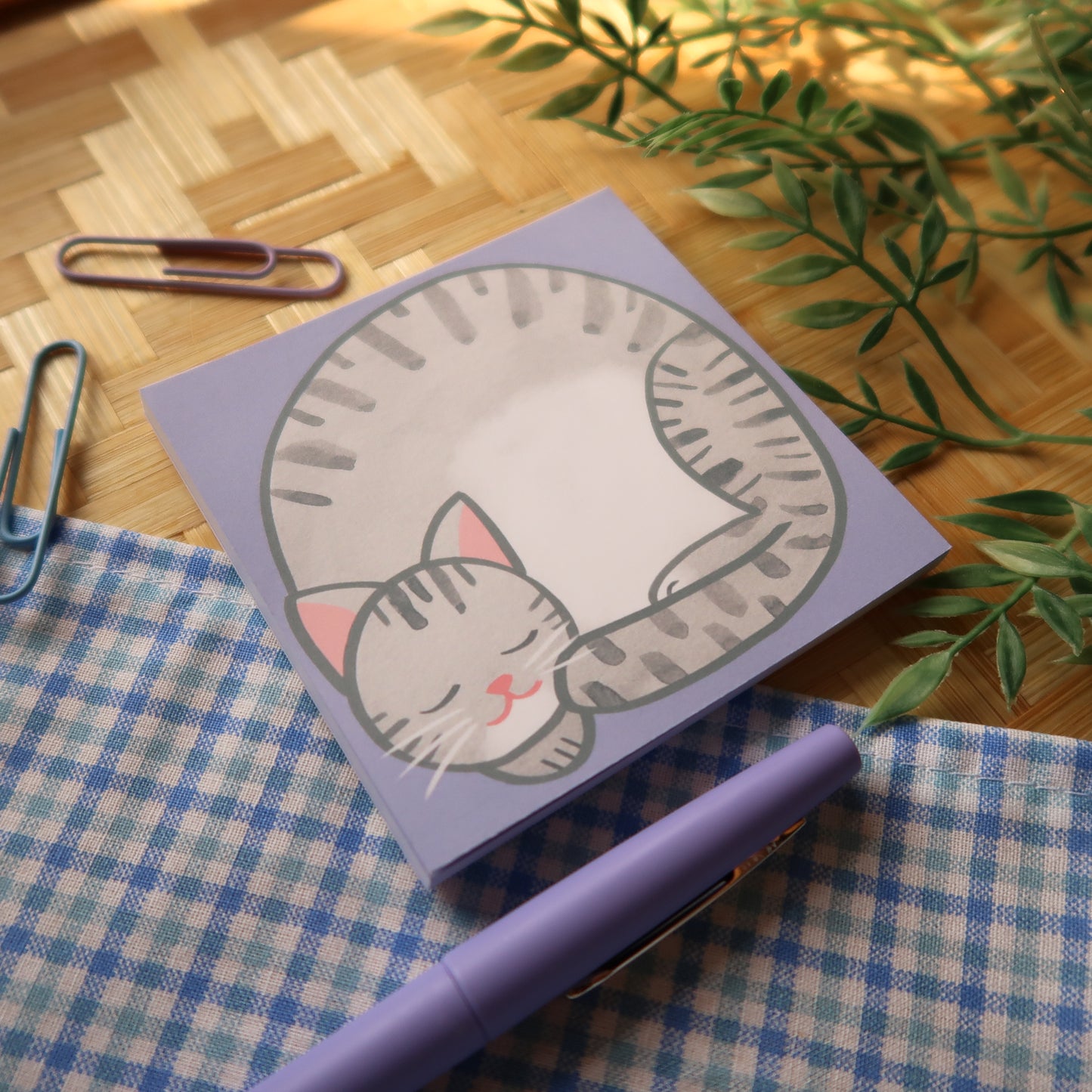 Gray Tabby Loaf Notes - Stationery