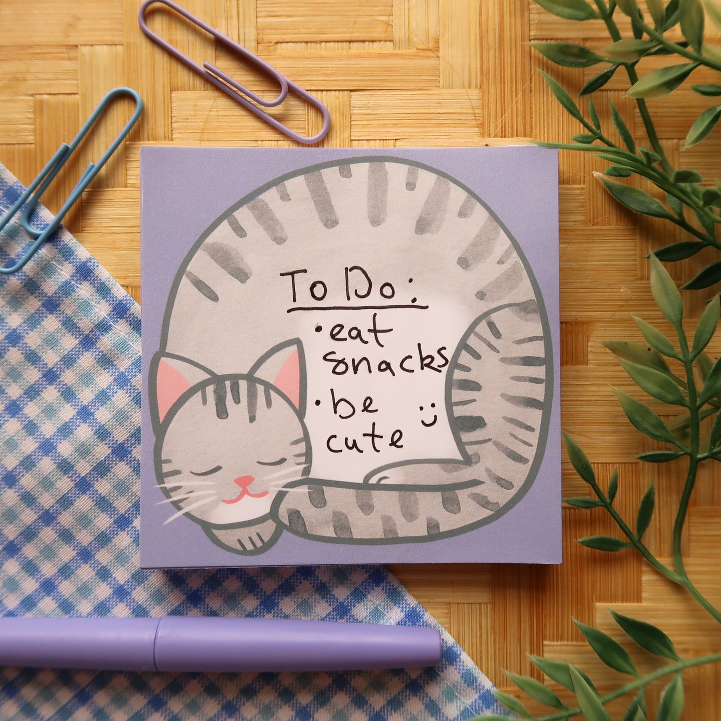 Gray Tabby Loaf Notes - Stationery