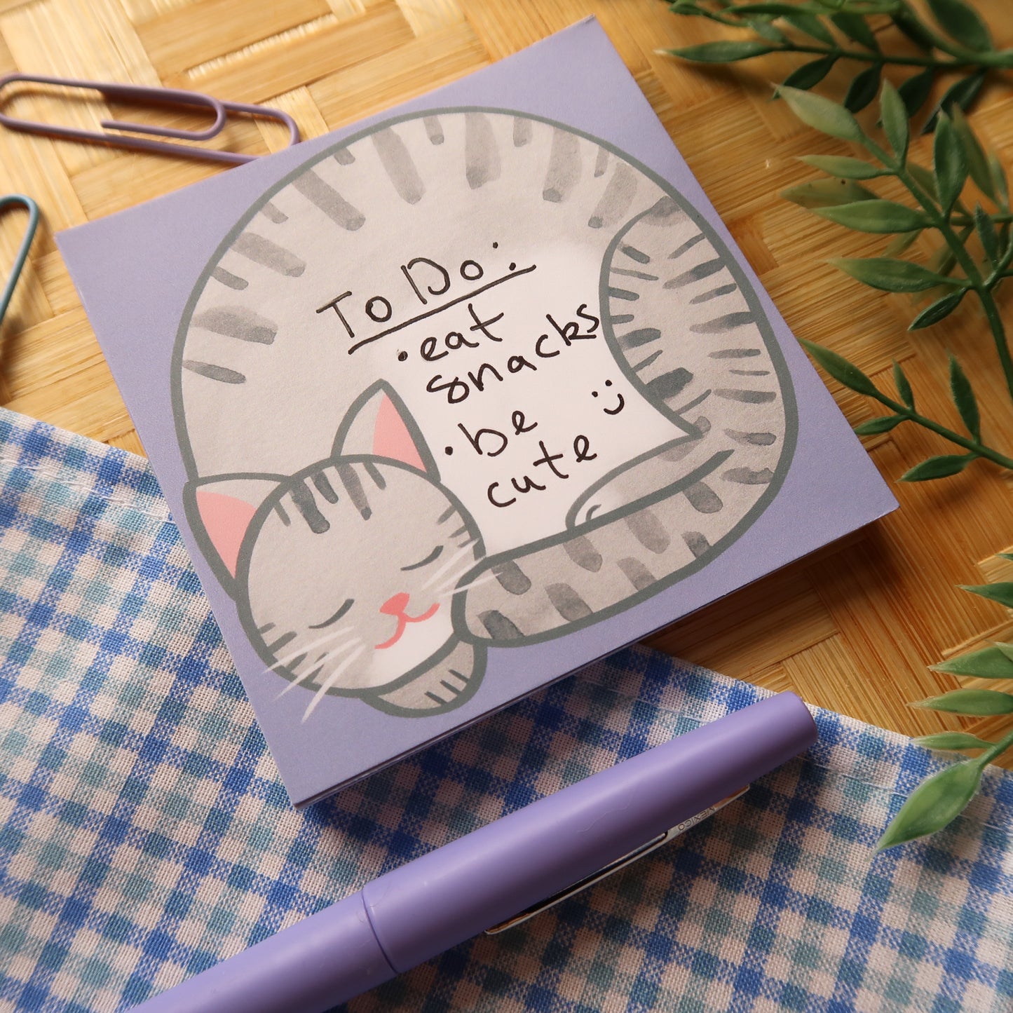 Gray Tabby Loaf Notes - Stationery