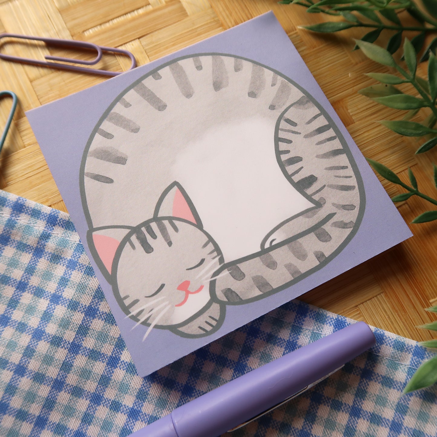 Gray Tabby Loaf Notes - Stationery