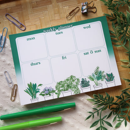 Houseplant Weekly Planner - Stationery