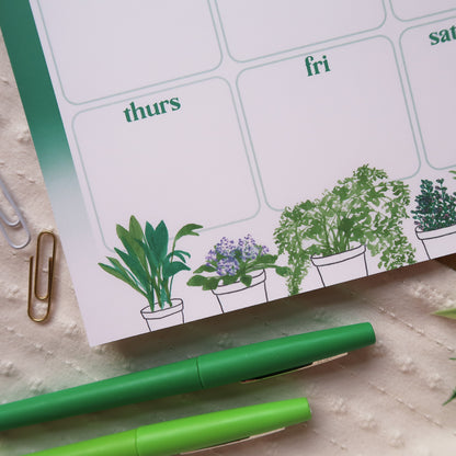 Houseplant Weekly Planner - Stationery