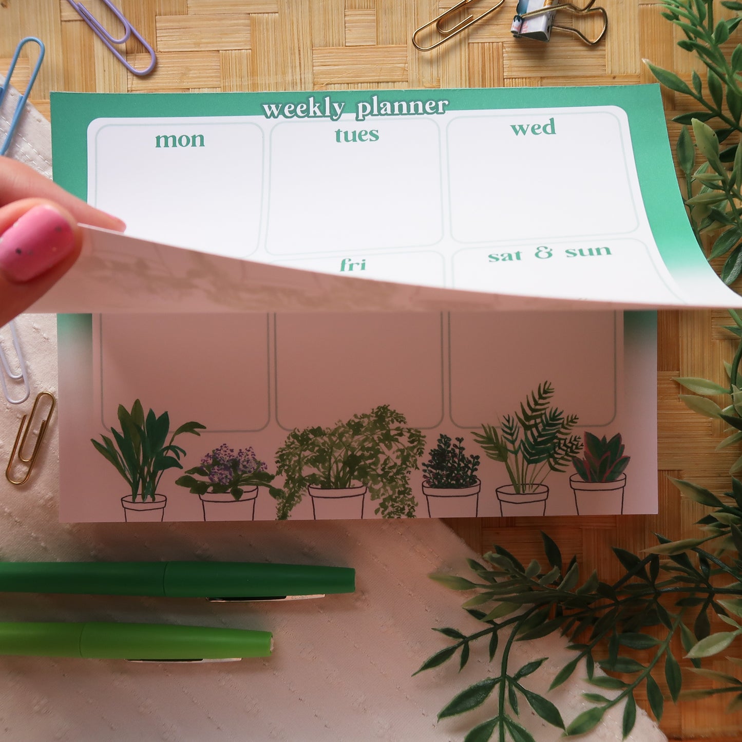 Houseplant Weekly Planner - Stationery