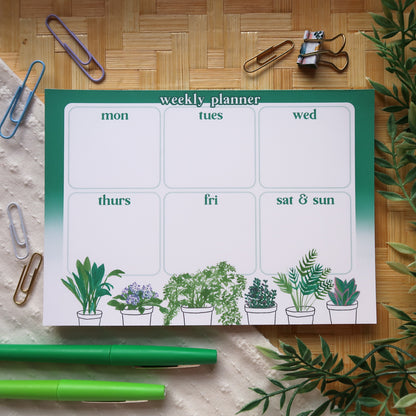 Houseplant Weekly Planner - Stationery