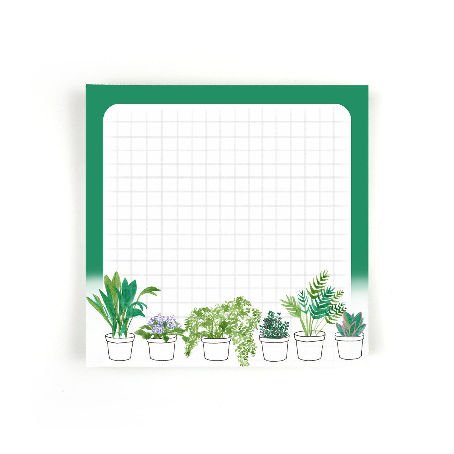 Houseplants Square Notepad - Stationery