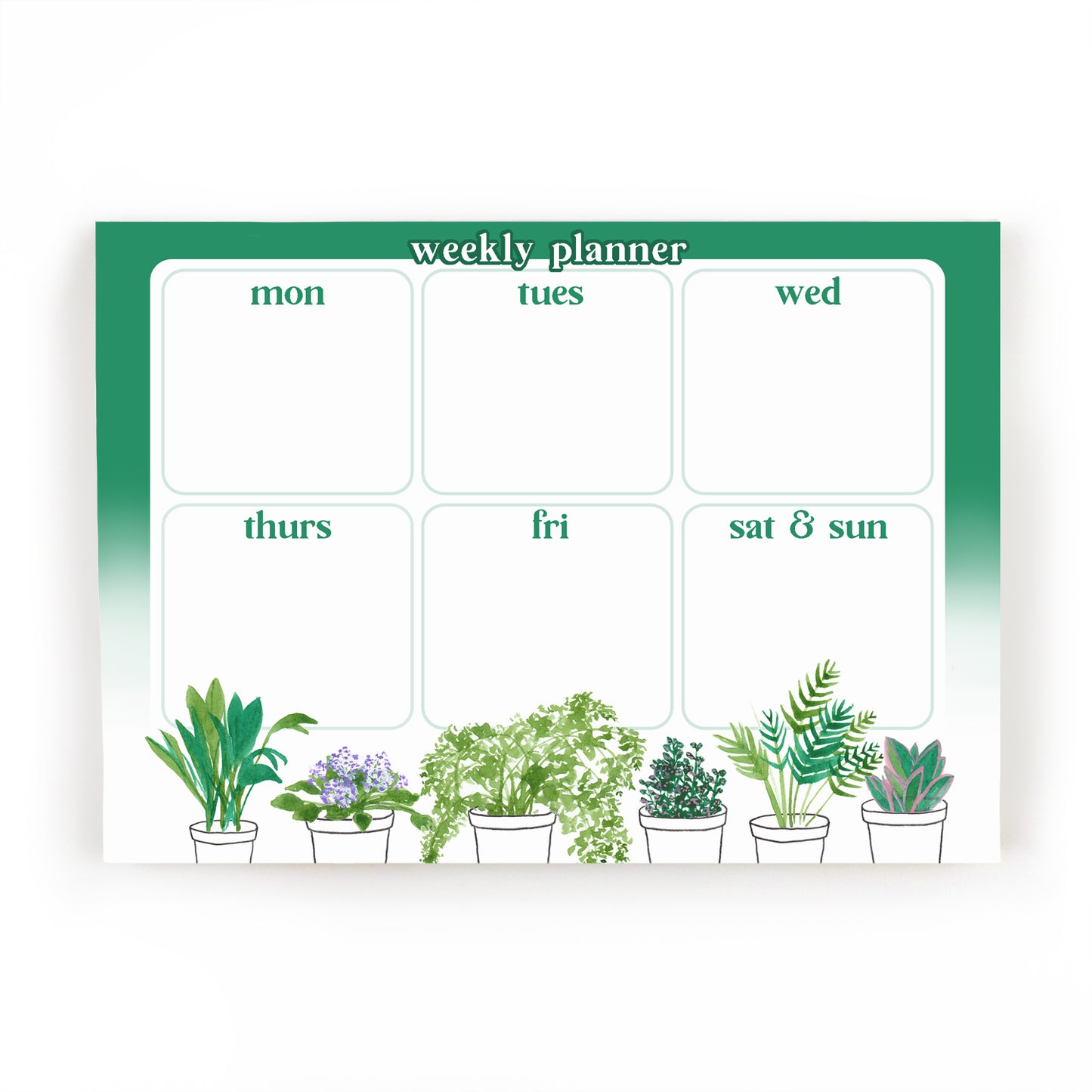 Houseplant Weekly Planner - Stationery