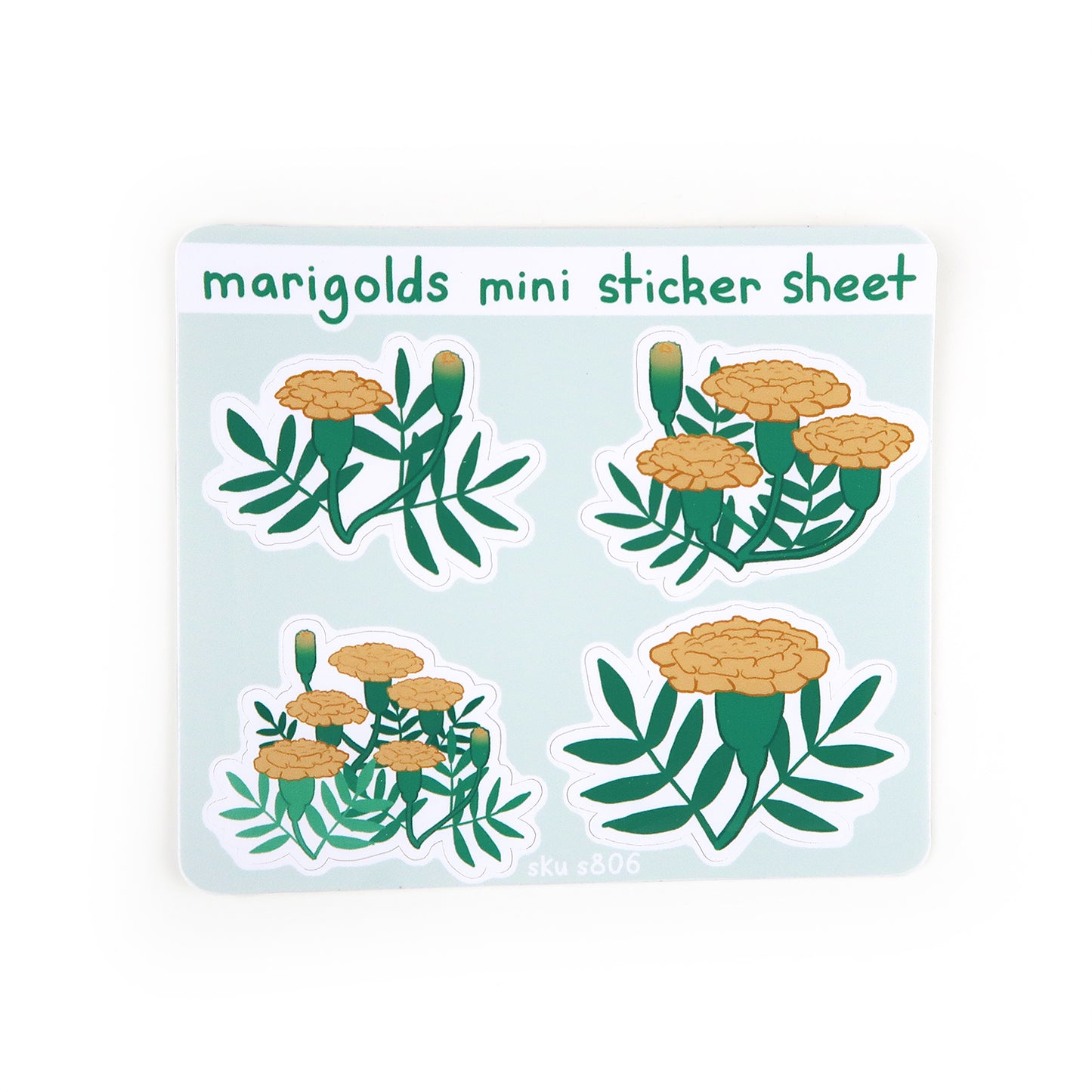 Marigolds Mini Sticker Sheet