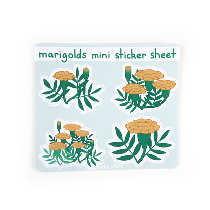 Marigolds Mini Sticker Sheet