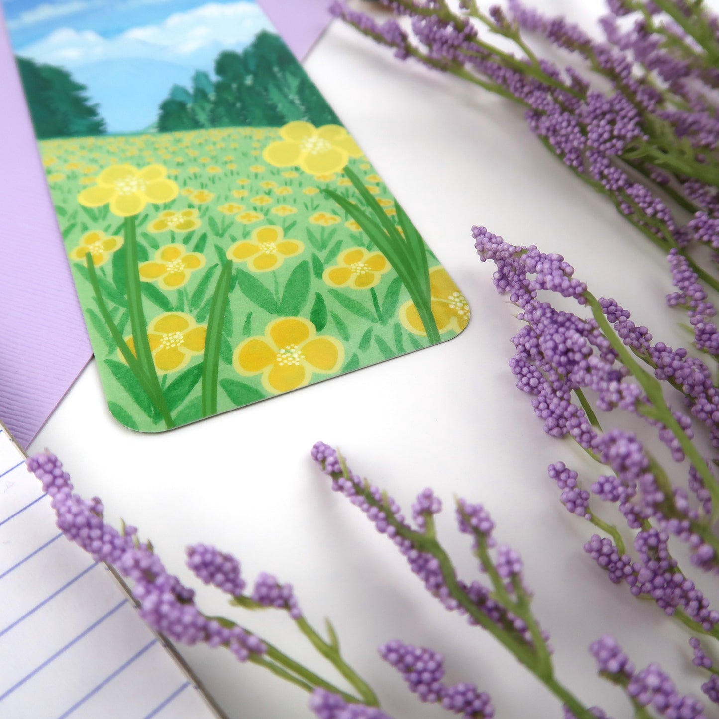 Mountain Flowers Bookmark